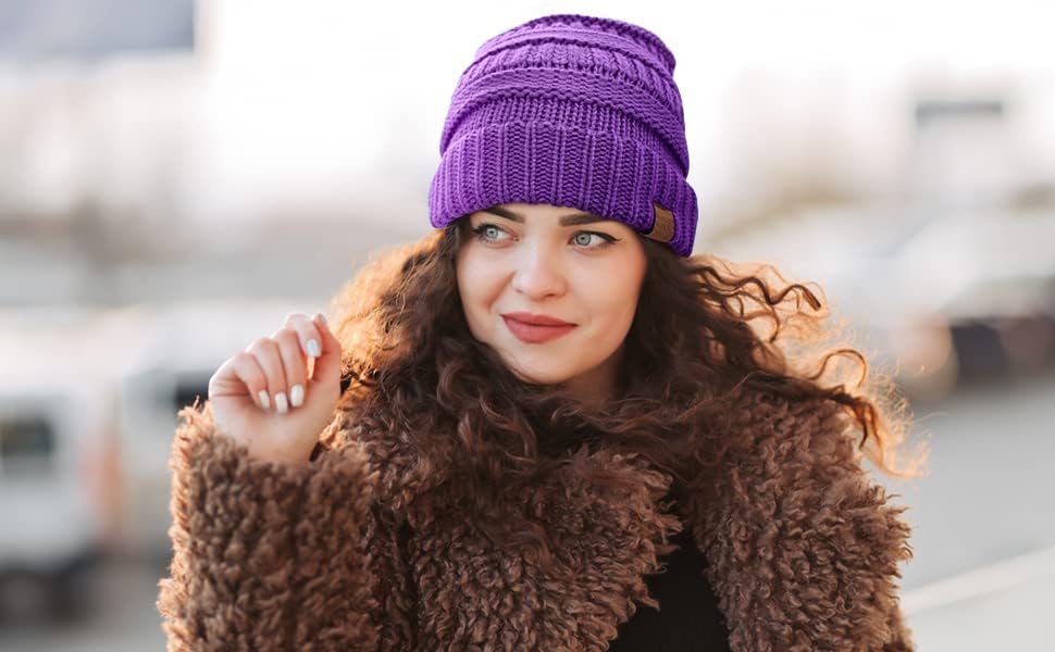 Pazar ve Layne Kasketleri Kadınlar Sıcak Kış Bere Kadınlar için Kalın Tıknaz Örgü Bere Şapka Kadınlar için Kış Şapka Kadınlar için