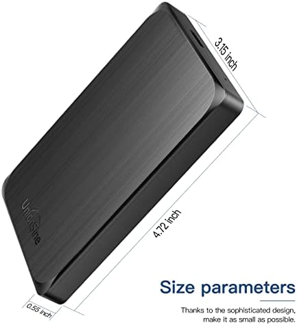 UnionSine 320 GB harici sabit disk USB3. 0 Taşınabilir HDD Depolama için Uyumlu PC, Mac, Ps4, Xbox, sabit Disk saklama çantası-HD2512