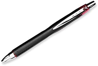 uni-ball Jetstream RT BLX Geri Çekilebilir Tükenmez Kalemler Orta Nokta, 1,0 mm, Kırmızı / Siyah, 12 Paket