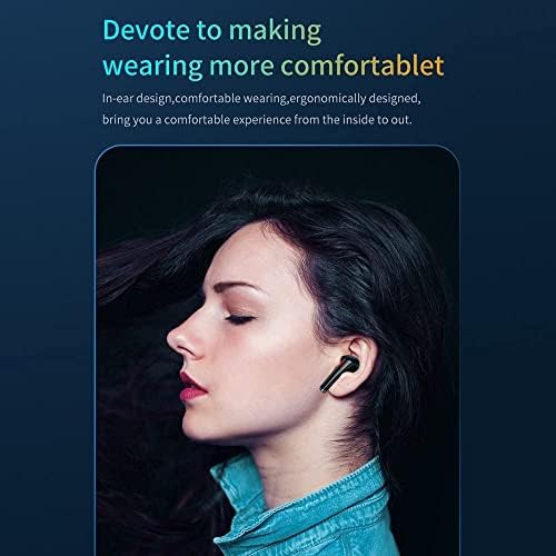 Gerçek Kablosuz Kulaklıklar, TWS Bluetooth Kulaklıklar Stereo Ses Kulaklıkları, 30 Saat Çalma Süresi Kablosuz Şarj Çantası, Spor için