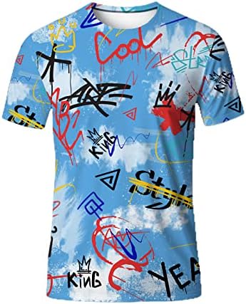 LESOCUSTOM 80 s 90 s Erkek T Shirt Retro Büyük ve Uzun Boylu Shirt Hip Hop Tee Komik Disko Kısa Kollu Gömlek Erkekler için