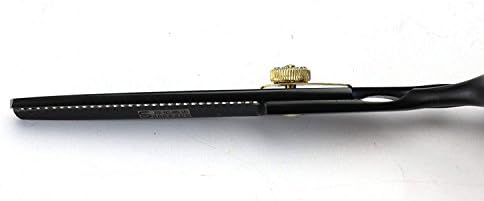 6 inç siyah profesyonel kuaförlük makas seti Kesme makası, inceltme makası, siyah kılıf, tarak (İnceltme makası)