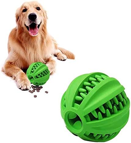 Köpek IQ Topu Oyuncak-İnteraktif Köpek Zenginleştirme, Zihinsel Stimülasyon Tedavisi Gömme Lastik Top Can Sıkıntısını Azaltır (3 inç)