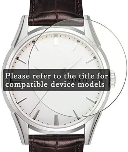 Synvy [3 Paket] Ekran Koruyucu ile Uyumlu İSVİÇRE ASKERİ ML 334 TPU Filmi Smartwatch akıllı saat Koruyucuları [Temperli Cam]