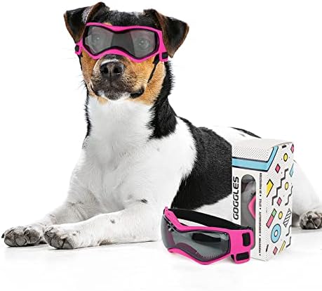NAMSAN Küçük Köpek Güneş Gözlüğü UV Koruma Köpek Gözlük Küçük Cins Windprood Antifog Sunproof Doggy Gözlük Ayarlanabilir Gözlük Küçük