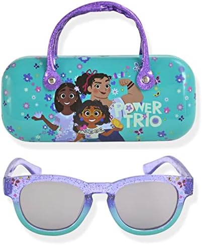 Disney Encanto Kızlar Eşleşen Gözlük Kılıfı ile Çocuklar İçin Güneş Gözlüğü / Kızlar için Sevimli Güneş Gözlüğü