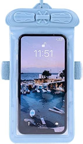 Vaxson telefon kılıfı ile Uyumlu vivo X80 Lite Su Geçirmez Kılıfı Kuru Çanta [Ekran Koruyucu Film ] Mavi