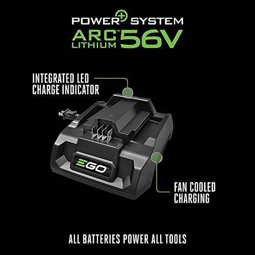 EGO Güç + CH3200 56 Volt Lityum iyon 320W Hızlı Şarj Cihazı, Siyah