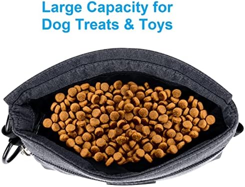 Viklluyr Manyetik Kapaklı Köpek Bakım Çantası, Çıkarılabilir iç Cebe Sahip Köpek Maması Taşıyıcısı, Yerleşik Kaka Torbası Dağıtıcısı