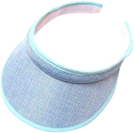 Hafif Saman Siperliği-Kadın Geniş Ağız Güneş Koruma Spor Siperliği Şapka UPF50 + Yaz Seyahat plaj şapkaları