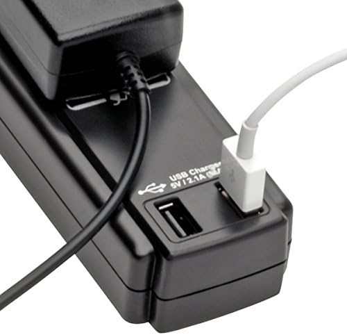 Tripp Lite 6 Çıkışlı Aşırı Gerilim Koruyucu Güç Şeridi 6 ft Kablo 990 Joule Çift USB Şarj ve Sigorta (TLP606USBB ) ve 3 Çıkışlı Taşınabilir