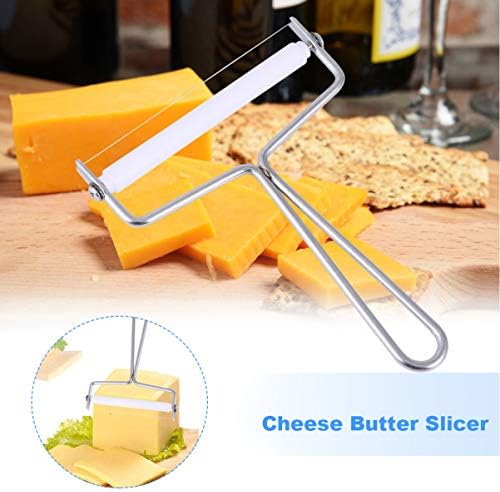 UPKOCH Peynir Rende Peynir Rende Peynir Dilimleme ile Tel Peynir Dilimleme Peynir Kesiciler Peynir Kazıyıcı için Mutfak Tel Paslanmaz