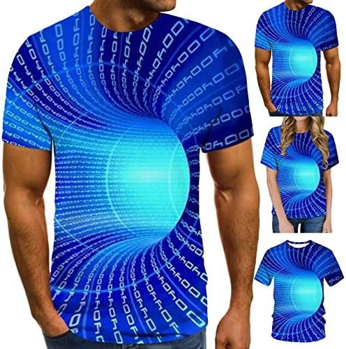Pejock T Shirt Erkekler için Bahar ve Yaz 3D Baskı Kısa Kollu Yuvarlak boyun tişört Üst Bluzlar Artı Boyutu