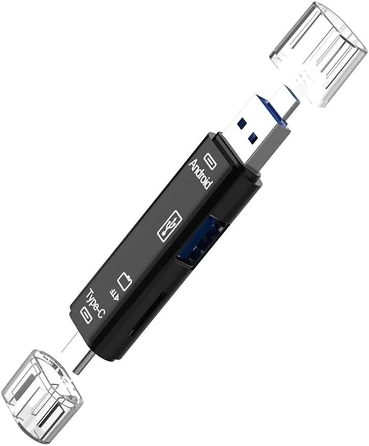 VOLT + 5 in 1 Çok Fonksiyonlu kart okuyucu ile Uyumlu Bang & OLUFSEN Kulaklık Seti Beoplay E8 2.0 USB Tip-C/ Mikro USB/ Tf/ USB 2.0/