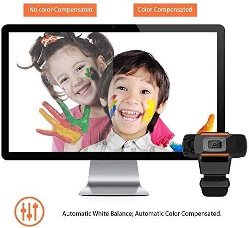 Mikrofonlu 1080P HD Web Kamerası, 110 Derece Geniş Görüş Açısına Sahip Akışlı Bilgisayar Web Kamerası, Görüntülü Görüşme Kayıt Konferansı