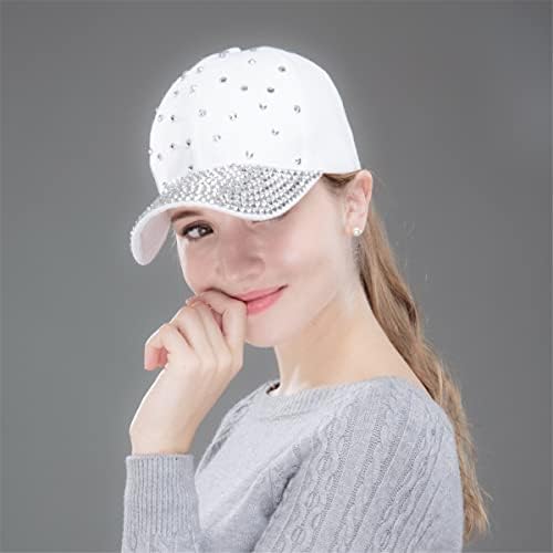 Gift_Source kadın Kristal Rhinestone beyzbol şapkası Sparkle Bling Pamuk Şapka Rahat Spor Kap Ayarlanabilir Nefes güneş şapkaları