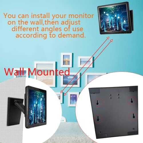 yeshine Ayarlanabilir LCD Monitör Standı Metal Katlanır Monitör Standı VESA Delikli Dokunmatik Ekran Monitör Masa Braketi 75x75mm ve