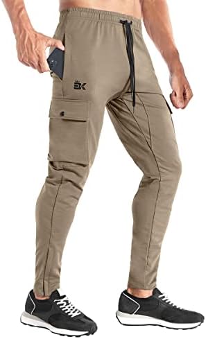 BROKİG Erkek Kargo Spor Joggers Pantolon, Cepler ile Erkekler için egzersiz Atletik Sweatpants