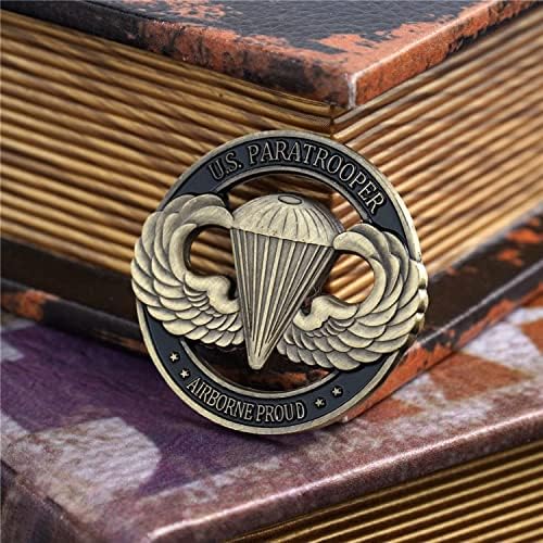 Glamtune Amerikan Paraşütçü Mücadelesi Coin ABD Hollow Paraşütçü hatıra parası Koleksiyonu Hatıra