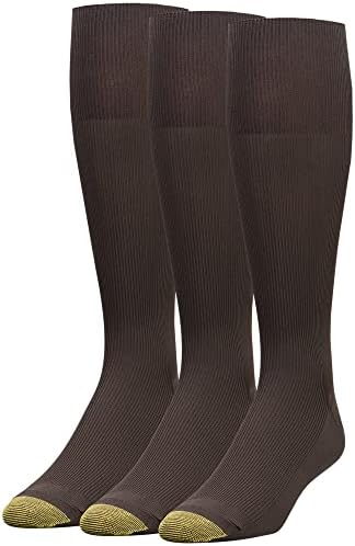 GOLDTOE Erkek Metropolitan Baldır Üstü Elbise Çorapları, 3 Çift