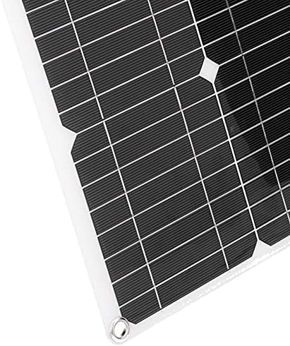 Walfront güneş panelı Kiti, 40 W 18 V Monokristal Silikon Esnek güneş PANELI ile 40A Güneş şarj regülatörü ile Çift USB Bağlantı Noktası,