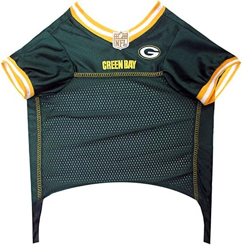 NFL Green Bay Packers Köpek Forması, Boyut: X-Küçük. Köpekler ve kediler için en iyi futbol Forması kostümü. Lisanslı Forma Gömlek.