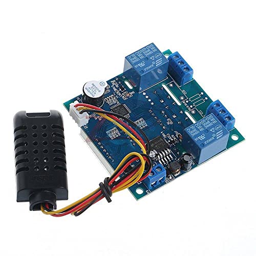12V Akıllı sıcaklık nem kontrol cihazı Röle Termostat AC / DC Ayarlanabilir Kontrol Termometre Higrometre AM2301 Sensörü