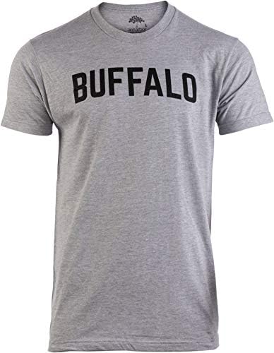 Buffalo / Klasik Retro Şehir Gri New York Gölü Erie Vintage NY Erkek Kadın T-Shirt