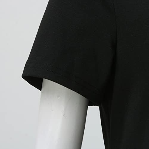 GDJGTA Siyah İçi Boş V Boyun Elbise Kadınlar için Örme Kısa Kollu Artı Boyutu Elbiseler Yaz Sundress 2023 Yeni
