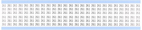 Brady WM-261-PK Yeniden Konumlandırılabilir Vinil Kumaş (B-500), Siyah Beyaz, Katı Sayılar Tel İşaretleyici Kartı (25 Kart)