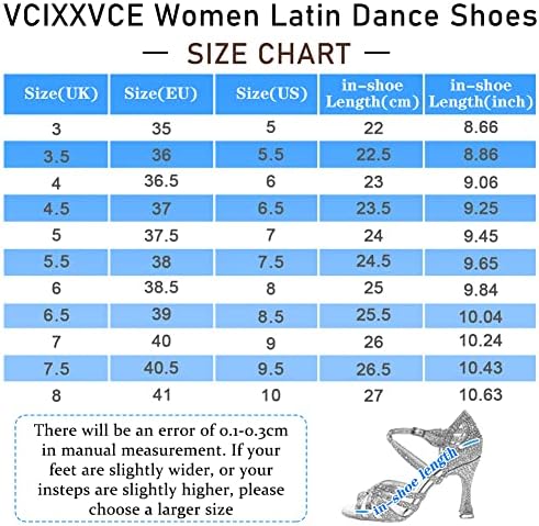 VCIXXVCE kadın Profesyonel Latin Dans Ayakkabıları Burnu açık Balo Salonu Salsa Uygulama Dans Performansı Ayakkabıları