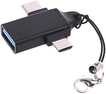 cep Telefonu Tablet PC için 2in1 90 Derece Mikro USB Tip C OTG Adaptör Dönüştürücü