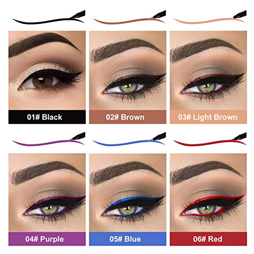LOKFAR 12 Renk Mat Sıvı Eyeliner Renkli Set, Mat Sıvı Renkli Göz Kalemi Neon Renkli Eyeliner Göz Makyajı, Uzun Ömürlü Su Geçirmez Leke