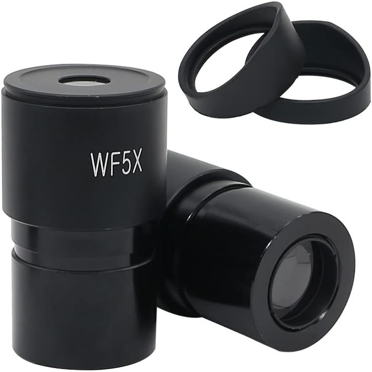 Mikroskop Aksesuarları Stereo Mikroskop Mercek WF5X WF10X WF15X WF20X Optik Lens, montaj Çapı 30mm Veya 30.5 mm ile Kauçuk Göz Bardak
