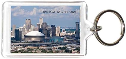 Louisiana ABD Amerika Birleşik Devletleri Akrilik Anahtarlıklar Anahtarlıklar Tutucular