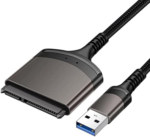 MagiDeal Evrensel USB 3.0 Seri ATA Adaptörü 2.5 Yüksek Güç Adaptörü Veri Dönüştürücü Hızlı Bağlantı Kullanımı kolay PC / ROM