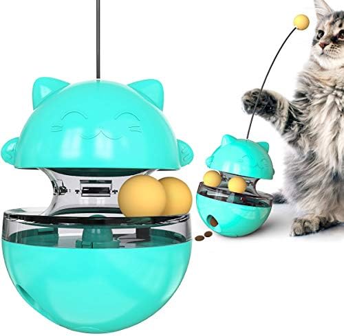 Kedi oyuncak,otomatik besleyici, interaktif evcil hayvan, eğitim kedi oyuncak, dayanıklı, yavru kedi aktif oynamaya teşvik