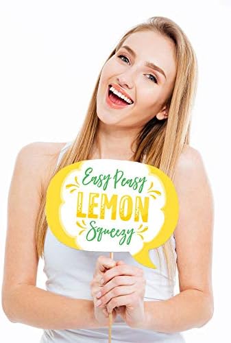 Büyük Nokta Mutluluk Komik Çok Taze Limon Narenciye Limonata Parti fotoğraf kabini Sahne Seti-10 Adet