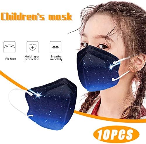 JMETRIE 10 PC Tek Kullanımlık Yüz Maskesi Çocuklar için, sevimli Baskı Maskeleri yüz kapatma Nefes Rahat Maske için 2-10 Yaşında Çocuk