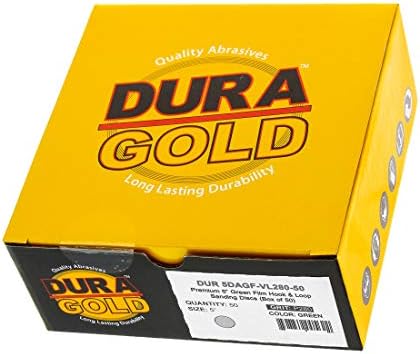 Dura-Gold 280 Grit 5 Zımpara Diskleri ve Yumuşak Yoğunluklu Arayüz Pedleri