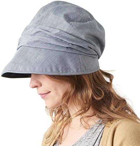CHARM Bayan Yaz Güneş Şapkası-Organik Pamuk Kemo Geniş Kenarlı Şapka SPF Koruması