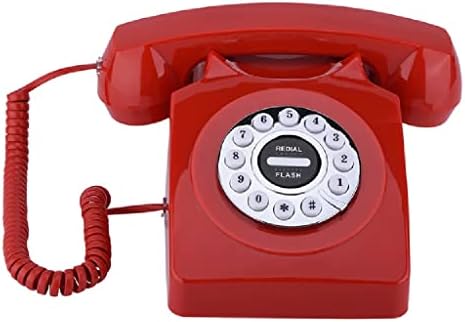 DLVKHKL Döner Telefon Kablolu Retro Telefon Ev Ofis için Gürültü Önleyici Vintage Antika Telefon