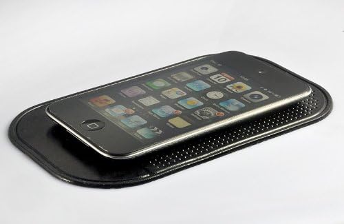 Cep Telefonu Siyah + Dünya Çapında Sihirli Yapışkan Kaymaz Anti-shake Araba Pedi
