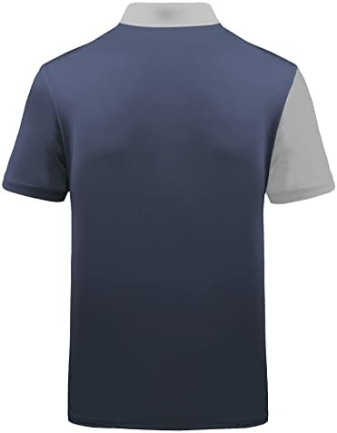 SCODI Erkek polo gömlekler Kısa Kollu Atletik Rahat Golf Polo Yaz Nem Esneklik Yakalı Tişört