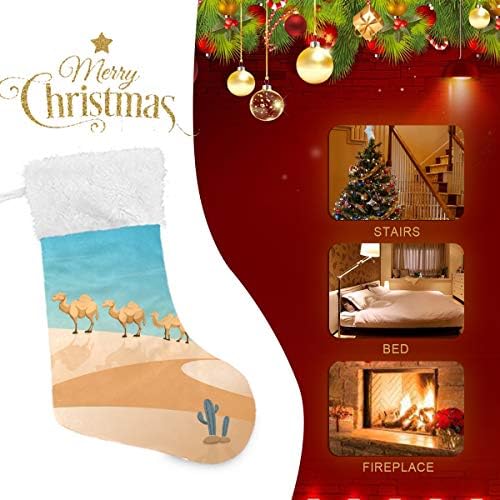 PİMİLAGU Deve Çölde Noel Çorap 1 Paket 17.7, Asılı Çorap Noel Dekorasyon için