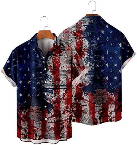 Yaz Erkek T Shirt Erkek Bağımsızlık Günü Bayrağı 3D Dijital Baskı Kişiselleştirilmiş Moda Yaka Yeni Yıl Arifesi