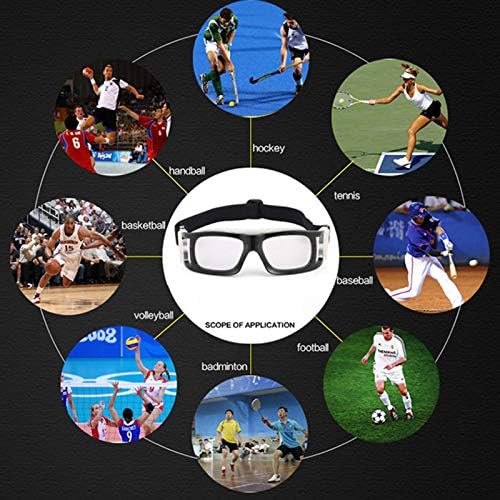 Dexlary Basketbol Gözlükleri, spor gözlükler Koruyucu Güvenlik Gözlükleri Erkekler için Ayarlanabilir Kayış ile Gençlik Tenis Hokeyi